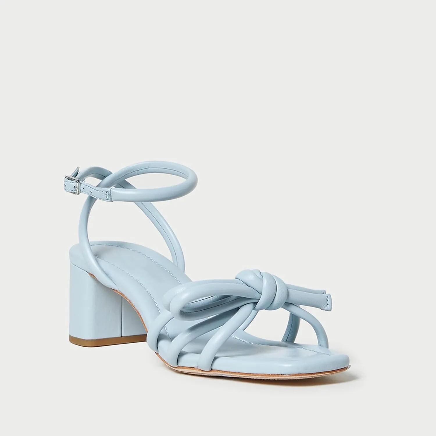 Arqa Bow-embellished Natural Raffia Heeled Sandals for Women Open Squared Toe Block Mid Heel Ankle Strap Sandal Summer Wedding Party Dressy Shoes