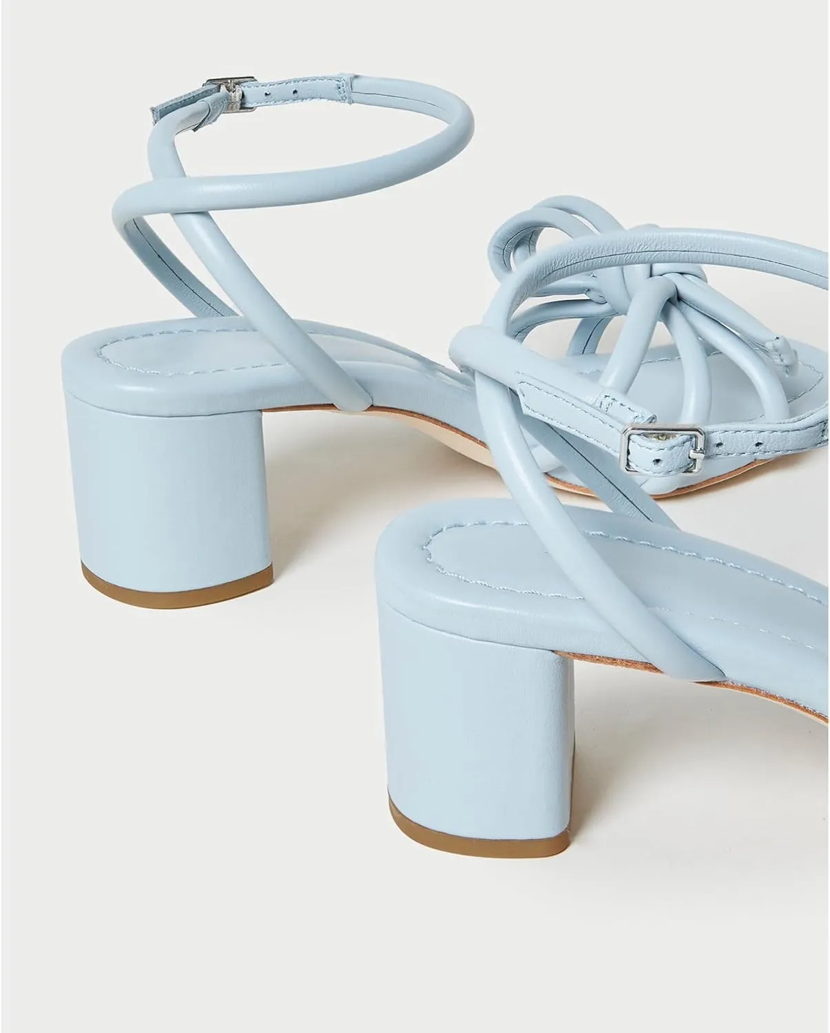 Arqa Bow-embellished Natural Raffia Heeled Sandals for Women Open Squared Toe Block Mid Heel Ankle Strap Sandal Summer Wedding Party Dressy Shoes