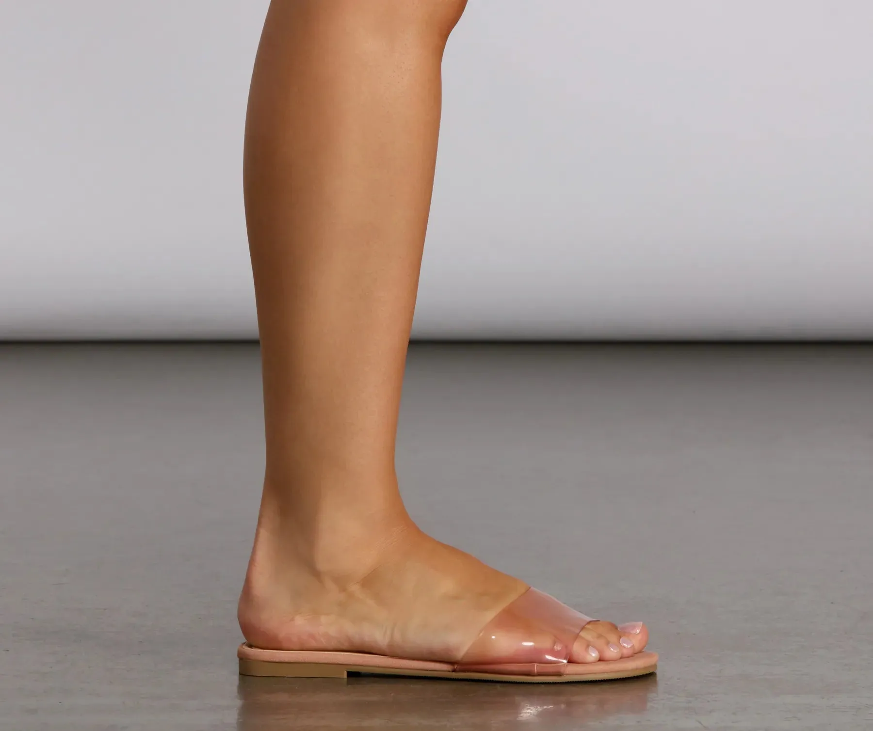 At Ease Simple Clear Sandals