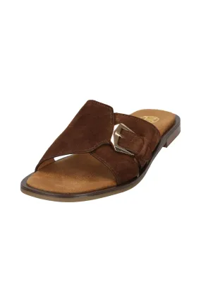 Bagatt D31-AK590-1400-6100 Dark Brown Suede Mule Sandal