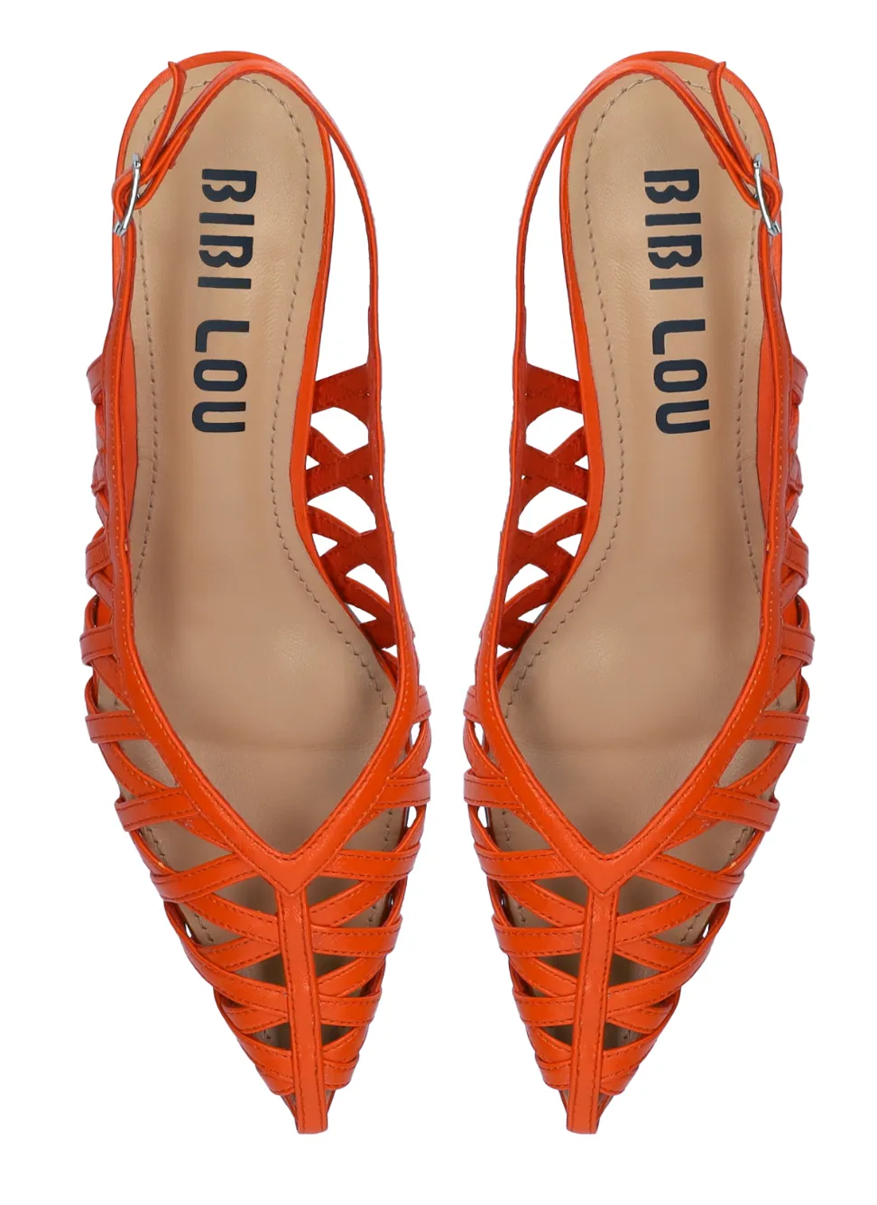 Bibi Lou Liala 45 Red Sling back Heels