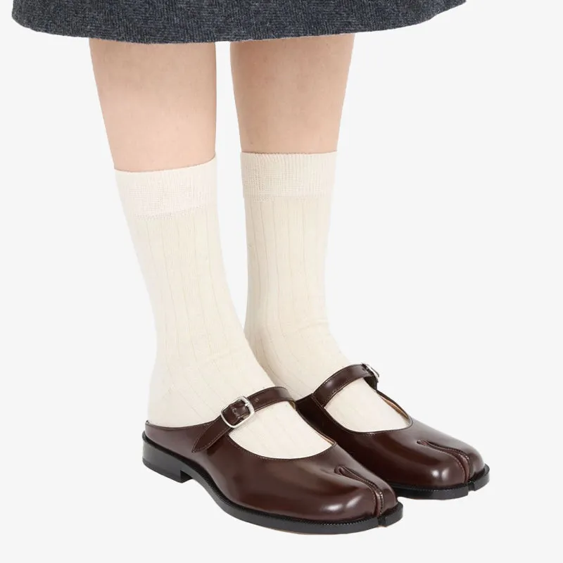 Cedar Brown Tabi Leather Sandals
