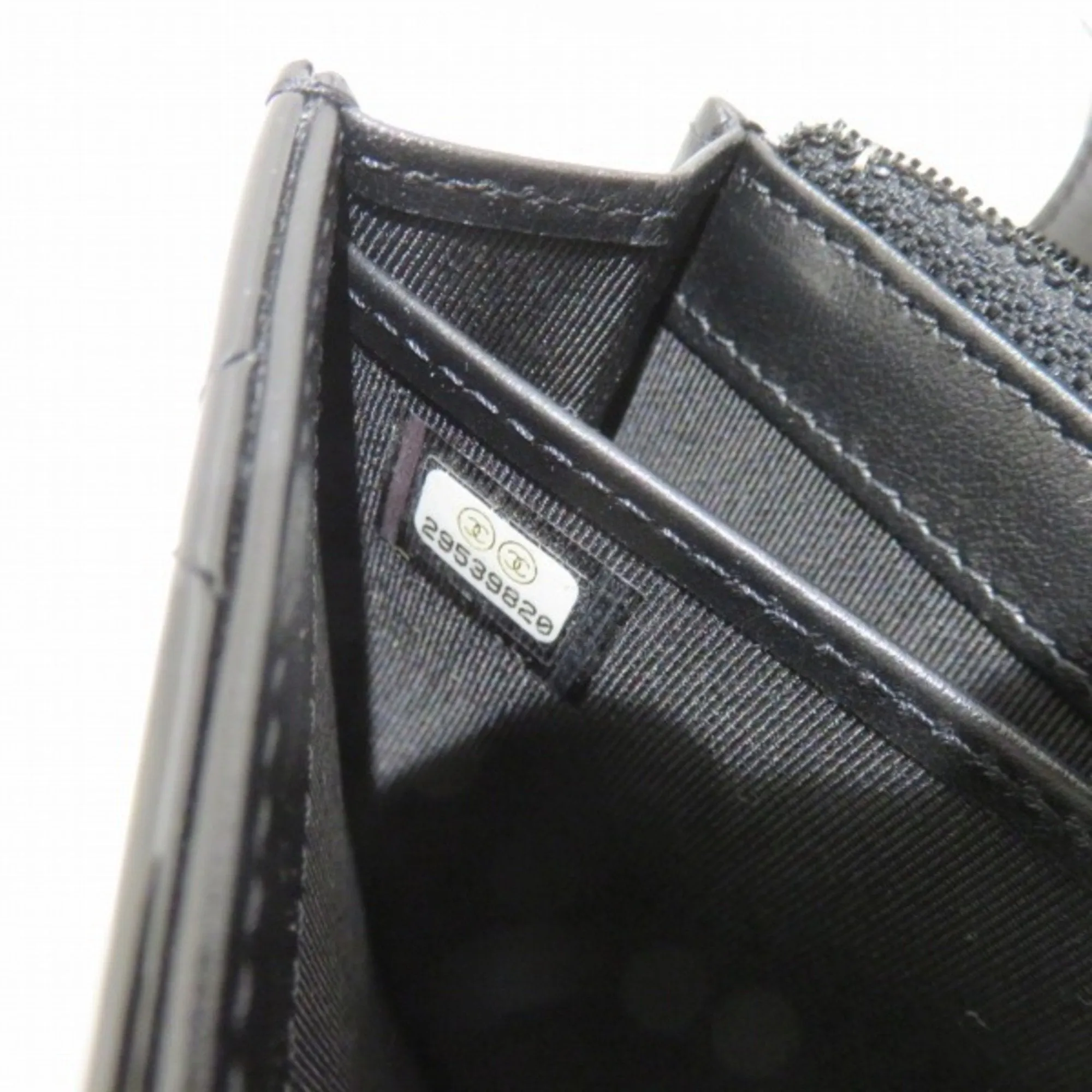 Chanel Black Patent leather  wallet accessories