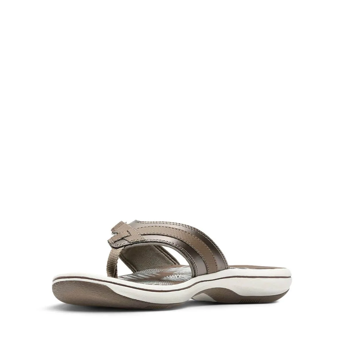 Clarks Women's Breeze Sea Flips- Pewter