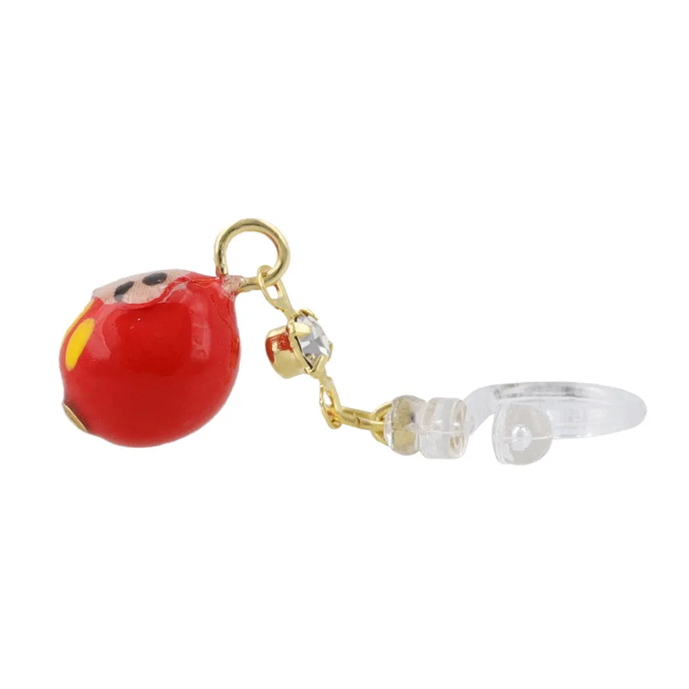 Daruma Figurine Invisible Clip Ons