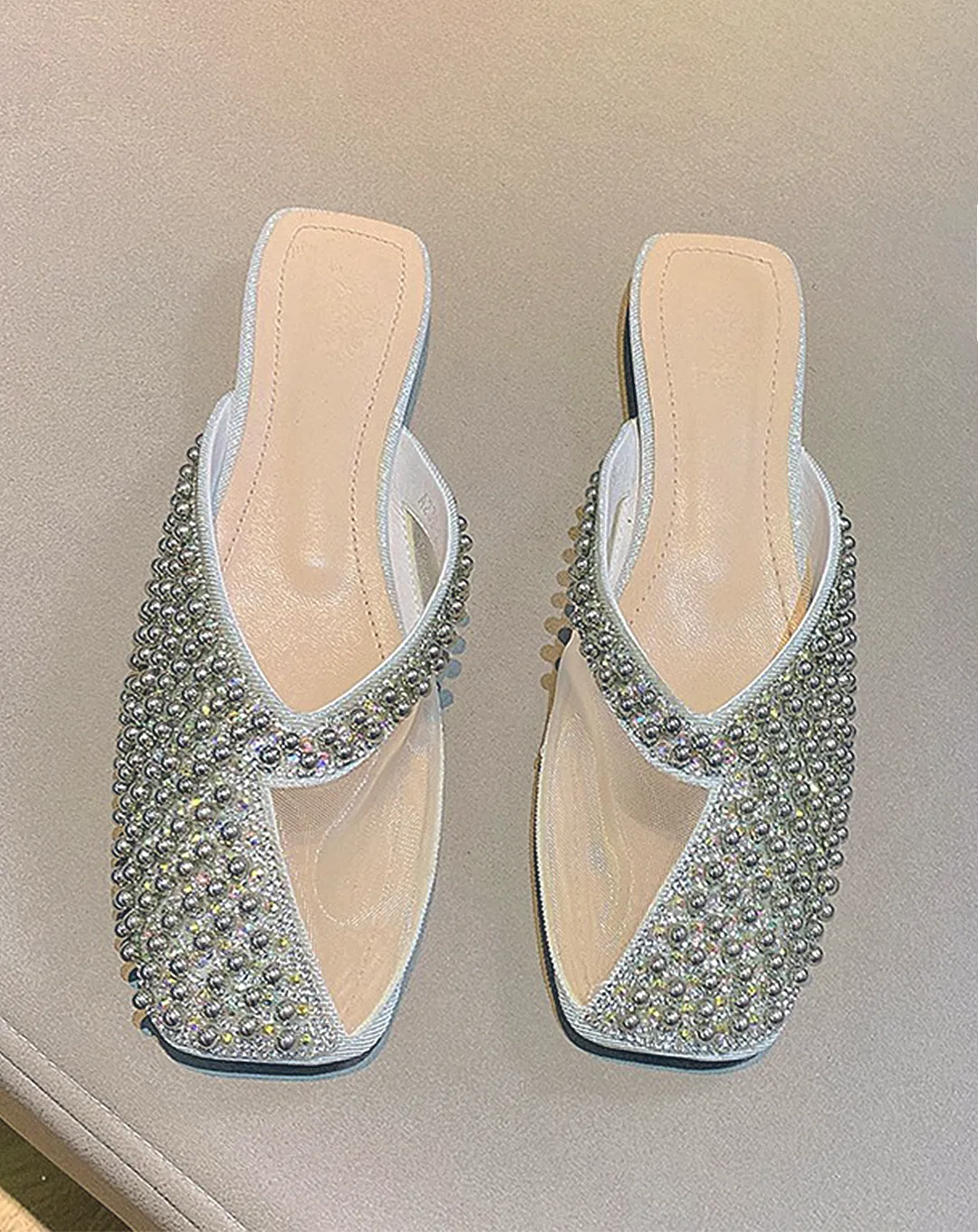 ♀Decorative Design Mule Sandals