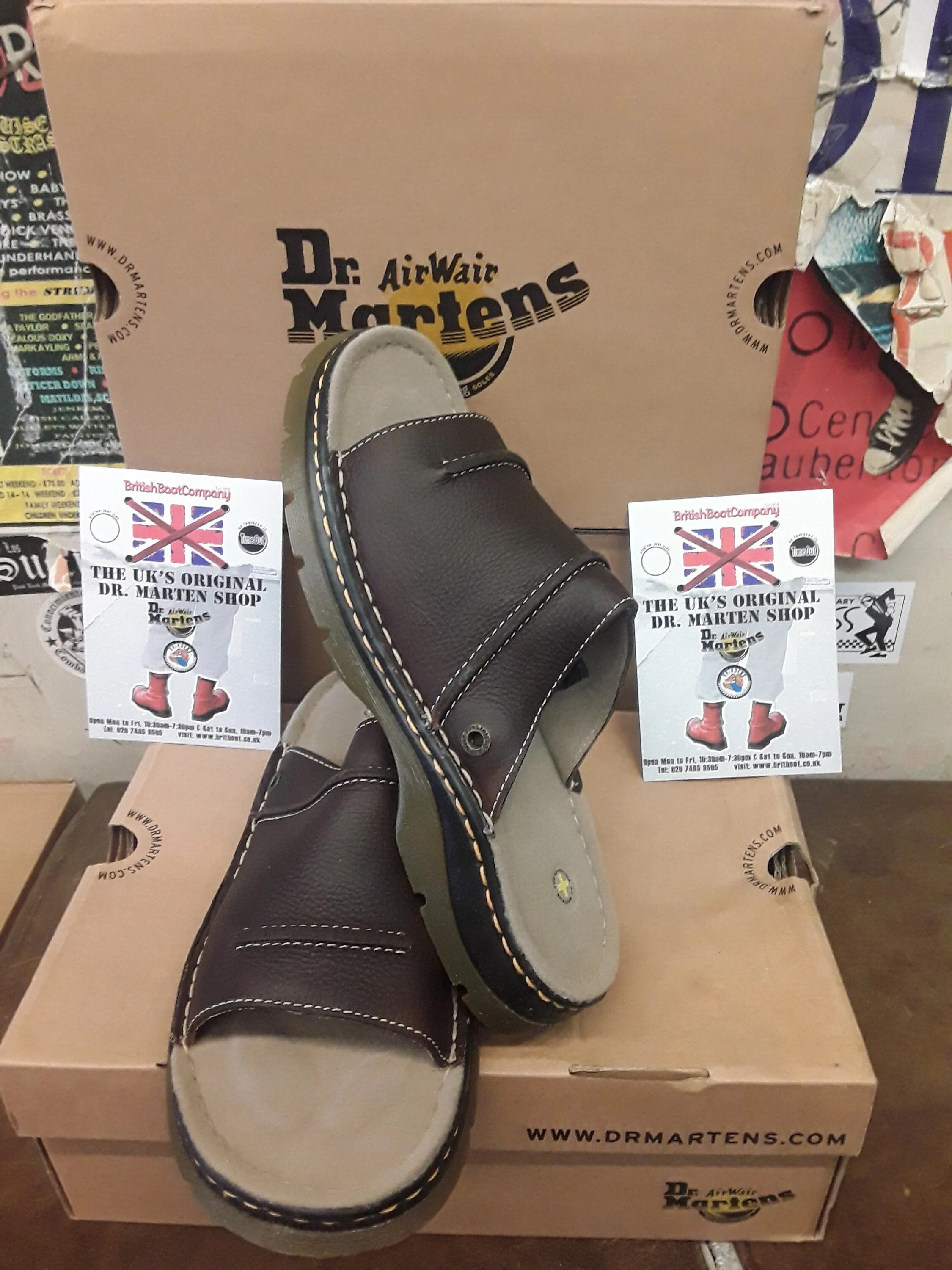 Dr Martens Bark Sandal, Size UK10, Mens Leather Sandals, Durable Sandals / 8b72
