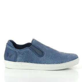 Felmini 8877 Blue Slip On Shoes
