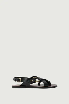 FLORENCE BLACK SANDALS