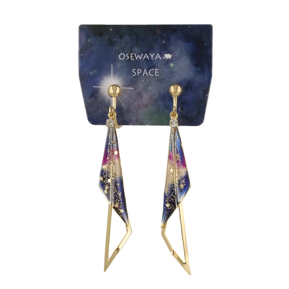 Galaxy Double Triangle Clip Ons