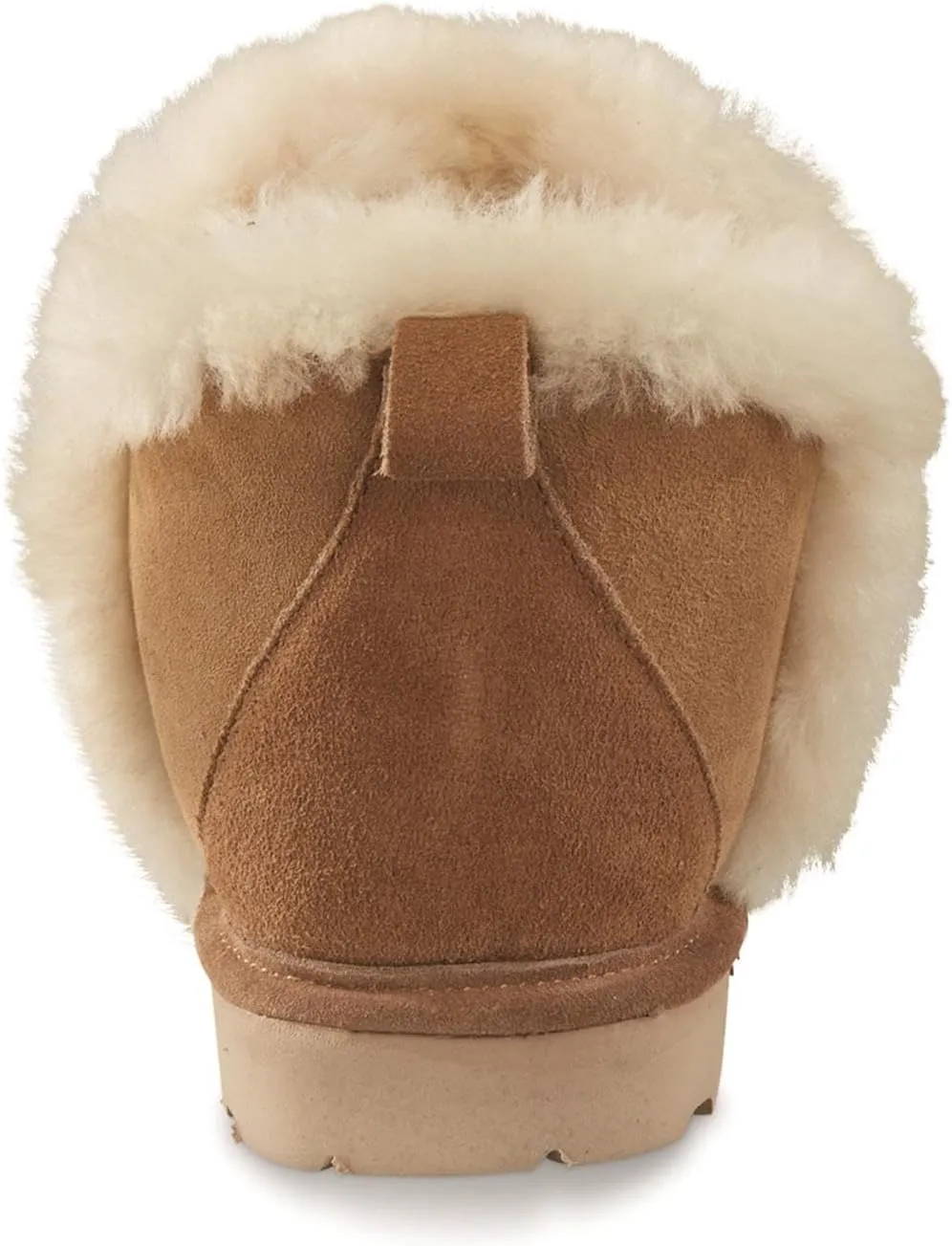 Guide Gear Double-Face Shearling Women's Boot Slippers, Leather, Fur-Lined, Warm, Lounge Booties, Bedroom House Shoes, Indoor and Outdoor