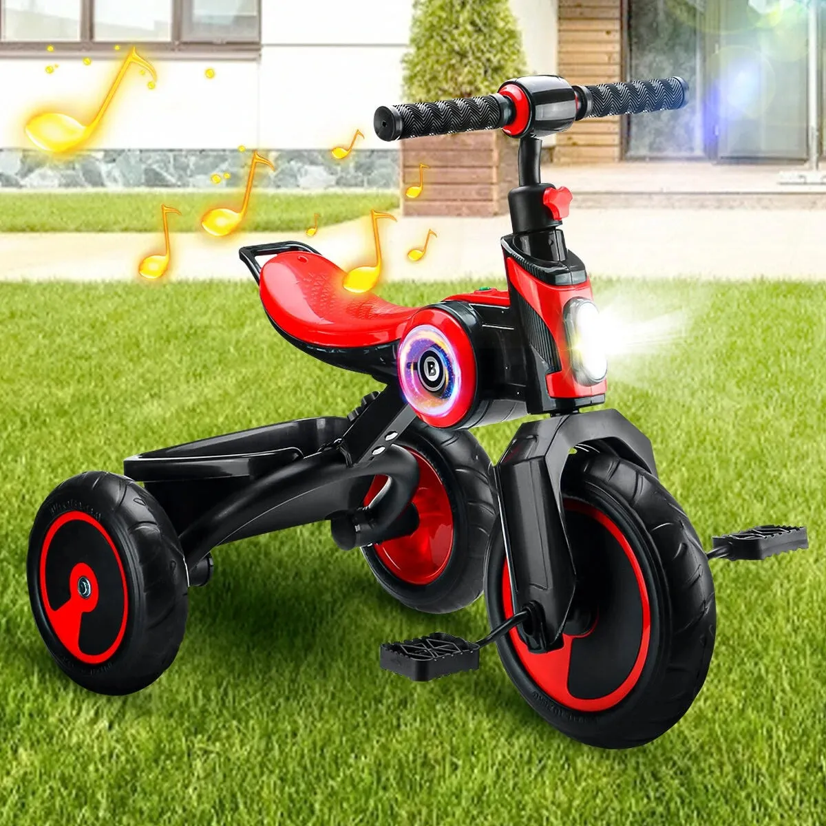 High Quality Customized Children Riding Toys Tricycle with Music and Light
