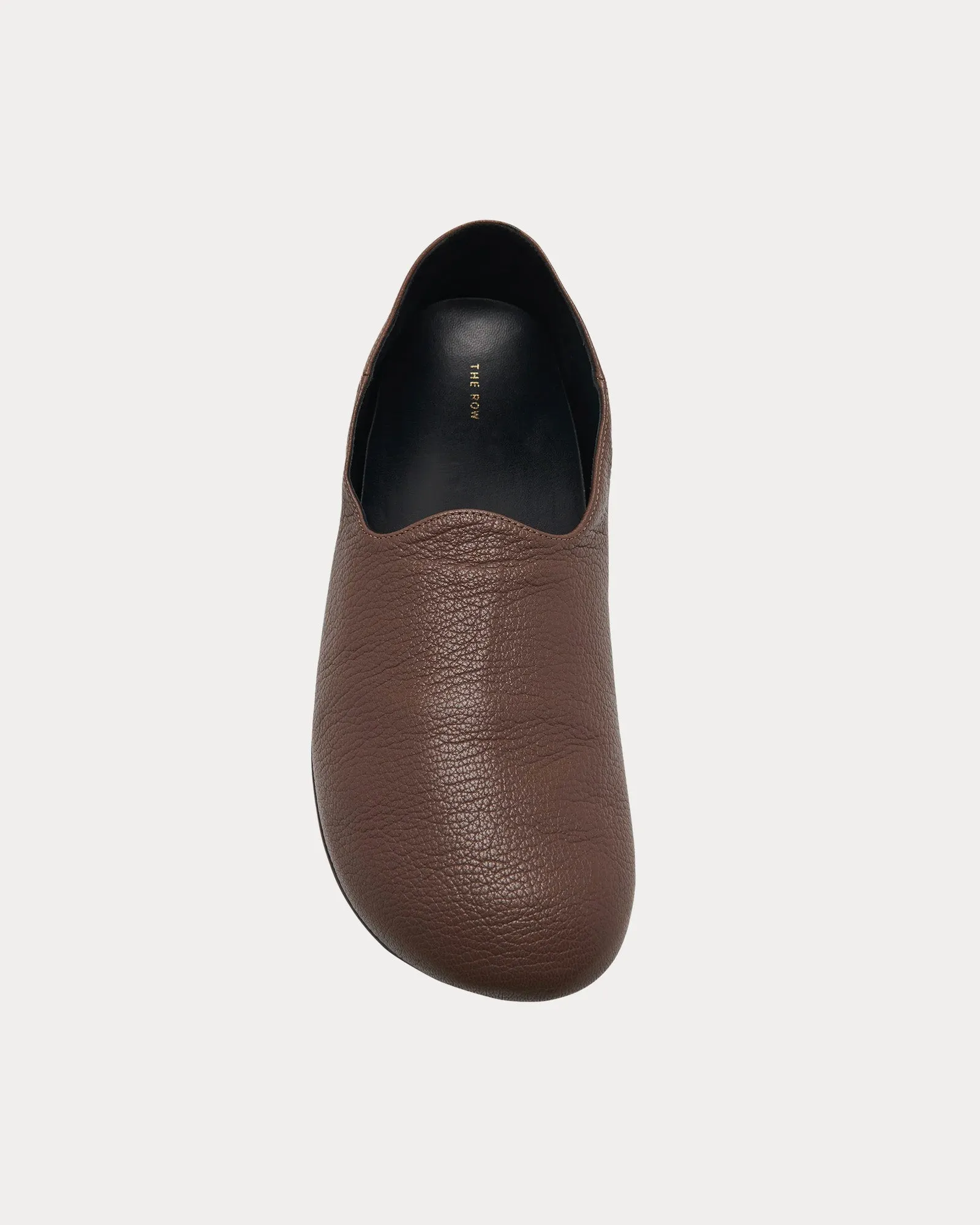 Hugh Leather Light Brown Slip Ons
