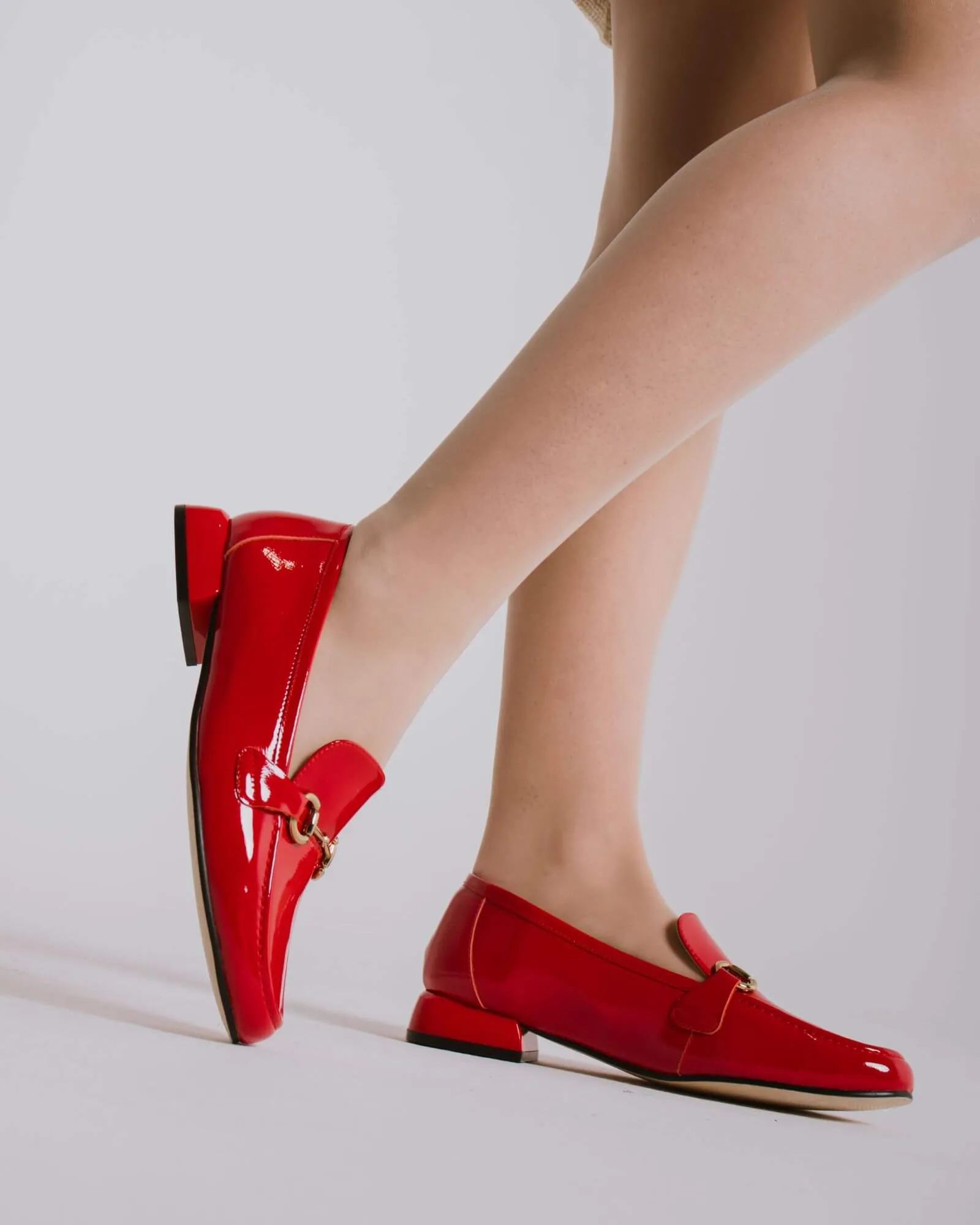 JITTERBUG LOAFERS RED PATENT LEATHER