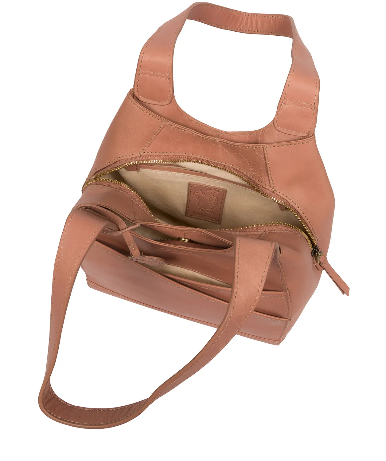 'Juliet' Subtle Pink Leather Handbag
