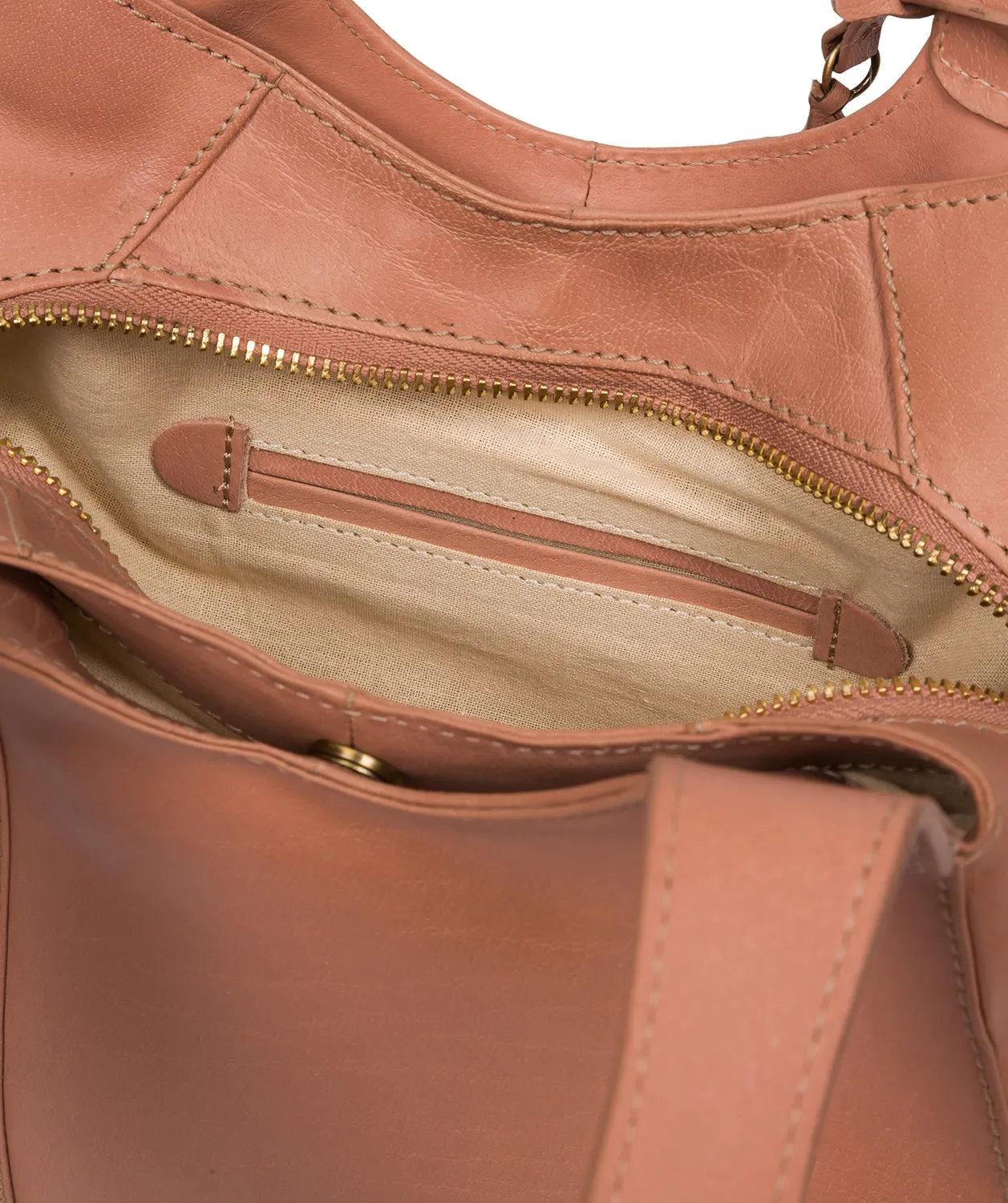 'Juliet' Subtle Pink Leather Handbag