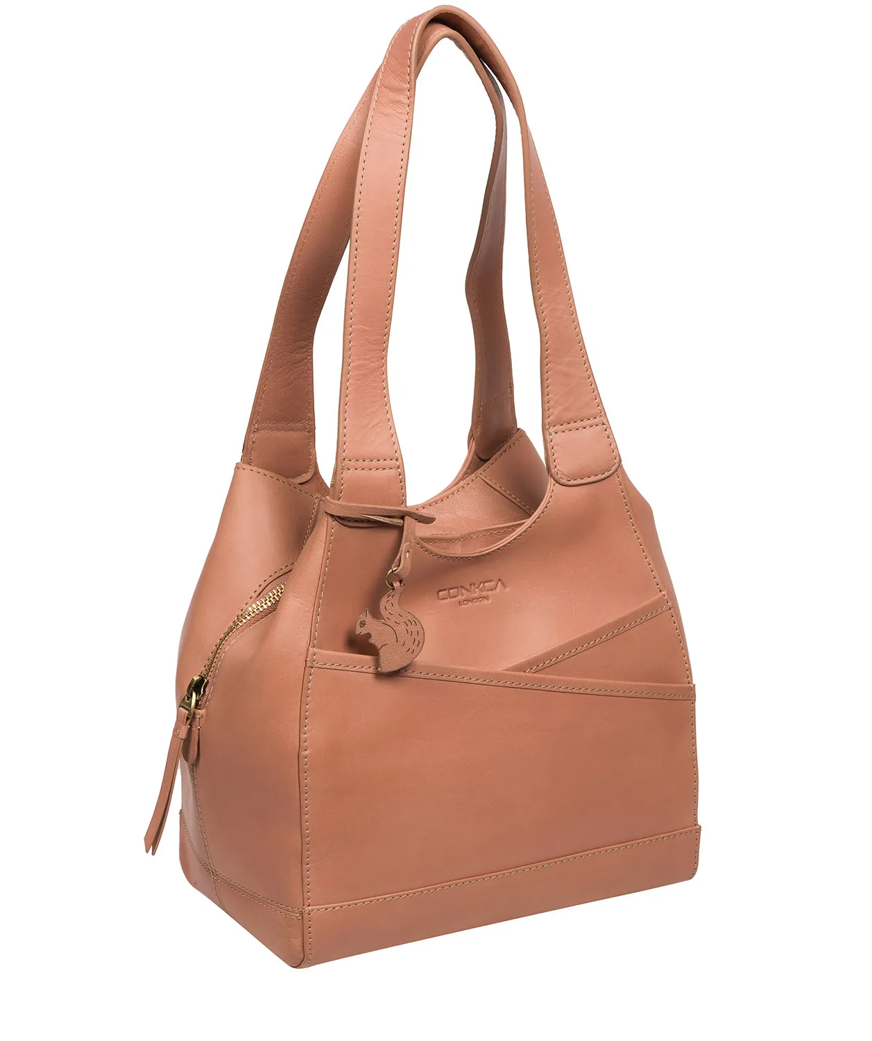 'Juliet' Subtle Pink Leather Handbag