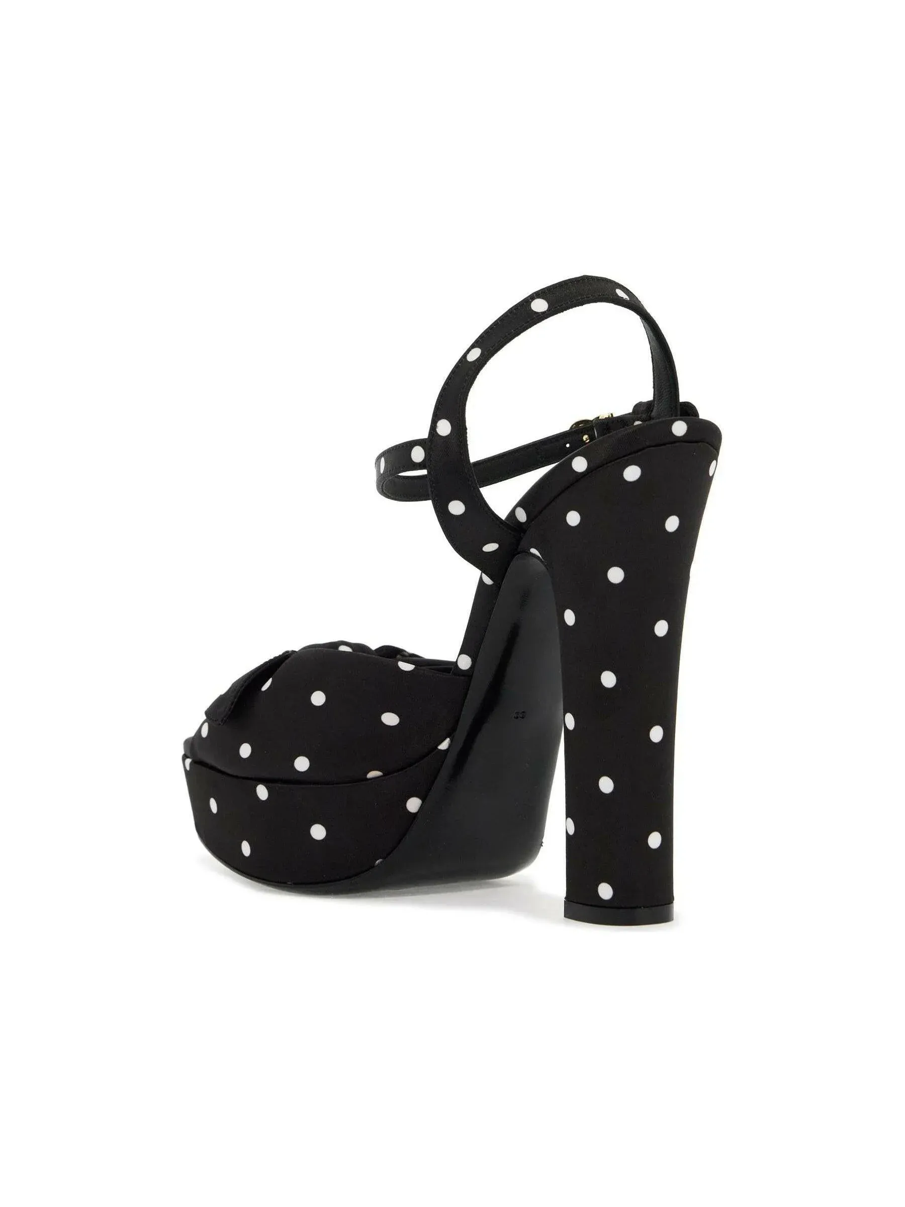 Keira Polka Dot Platform Sandals