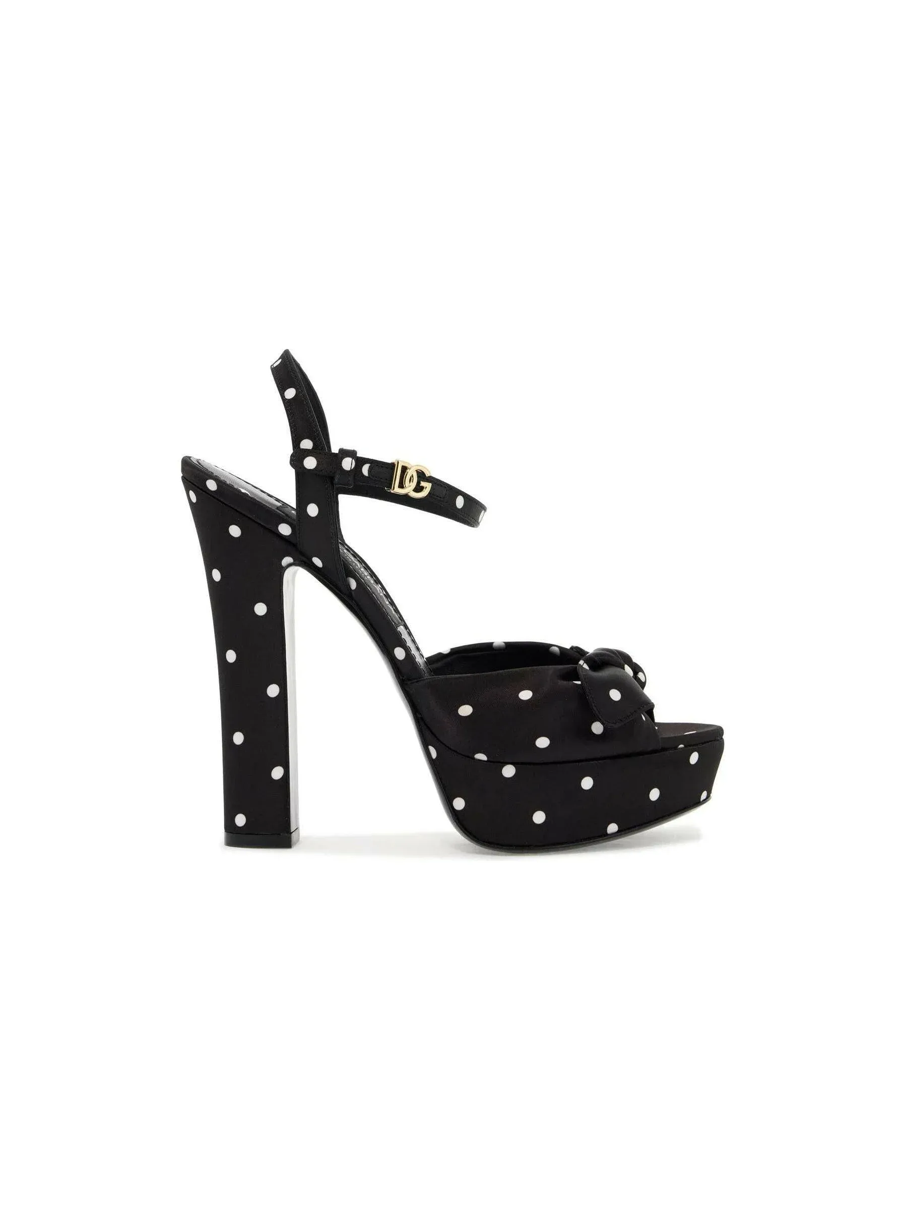 Keira Polka Dot Platform Sandals