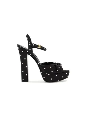 Keira Polka Dot Platform Sandals