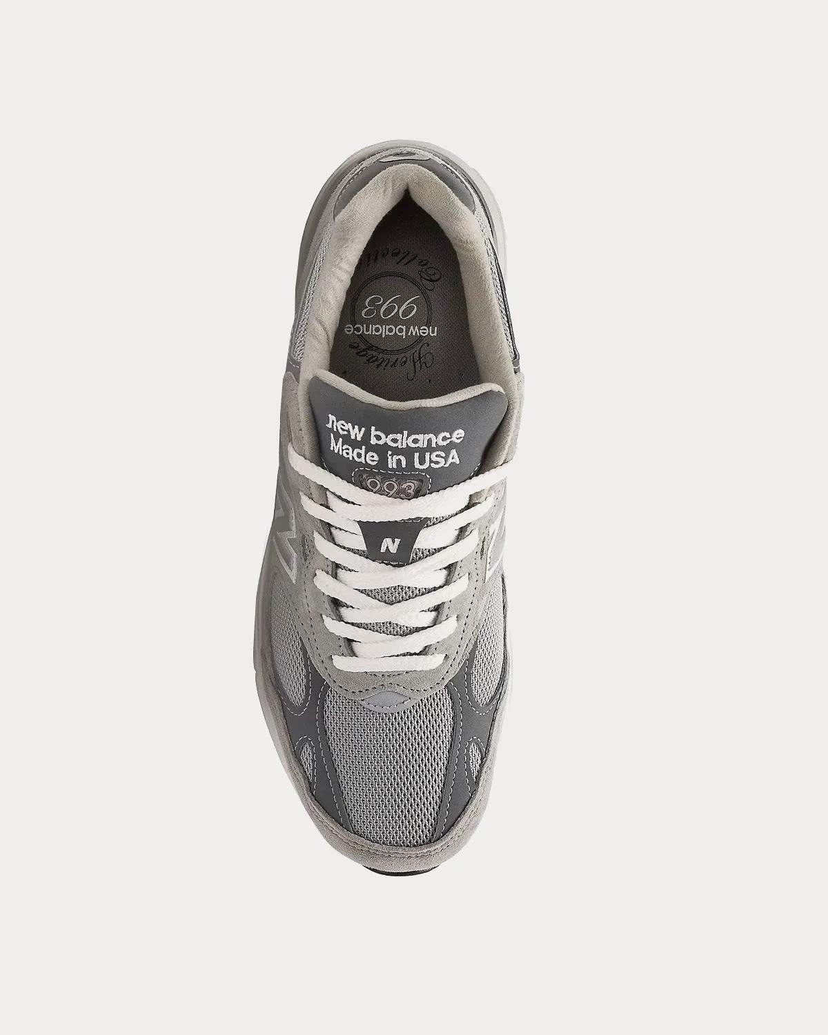 Made in USA 993 Grey Low Top Sneakers