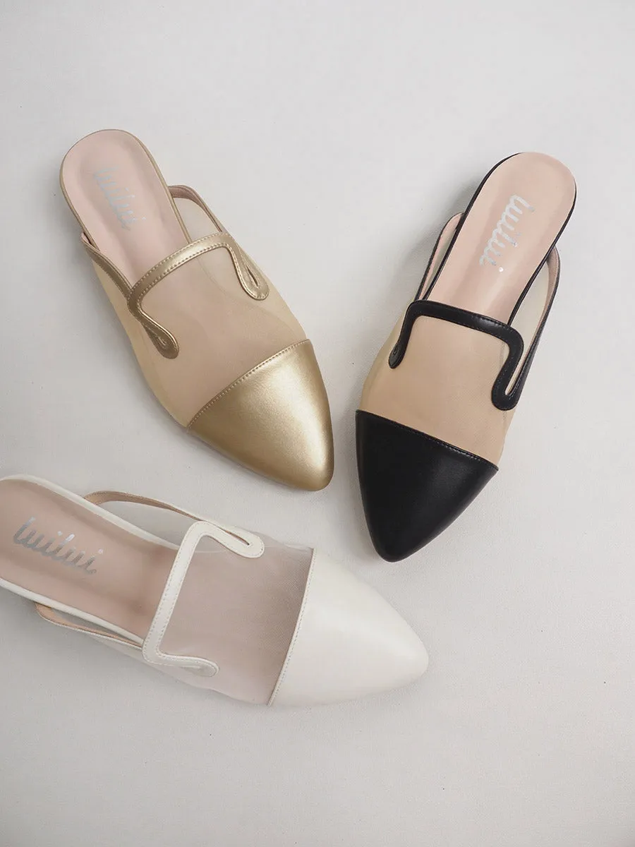 MOSELLE low heel mules
