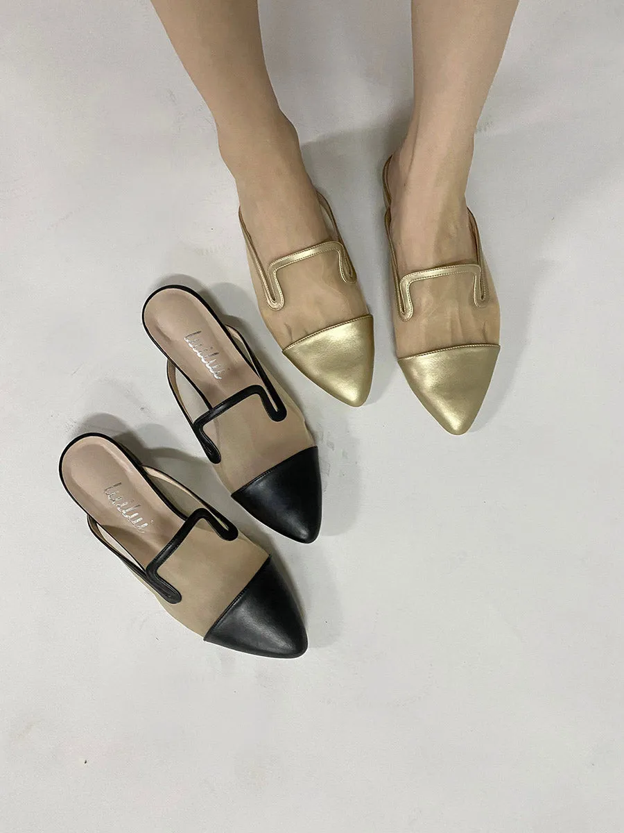 MOSELLE low heel mules