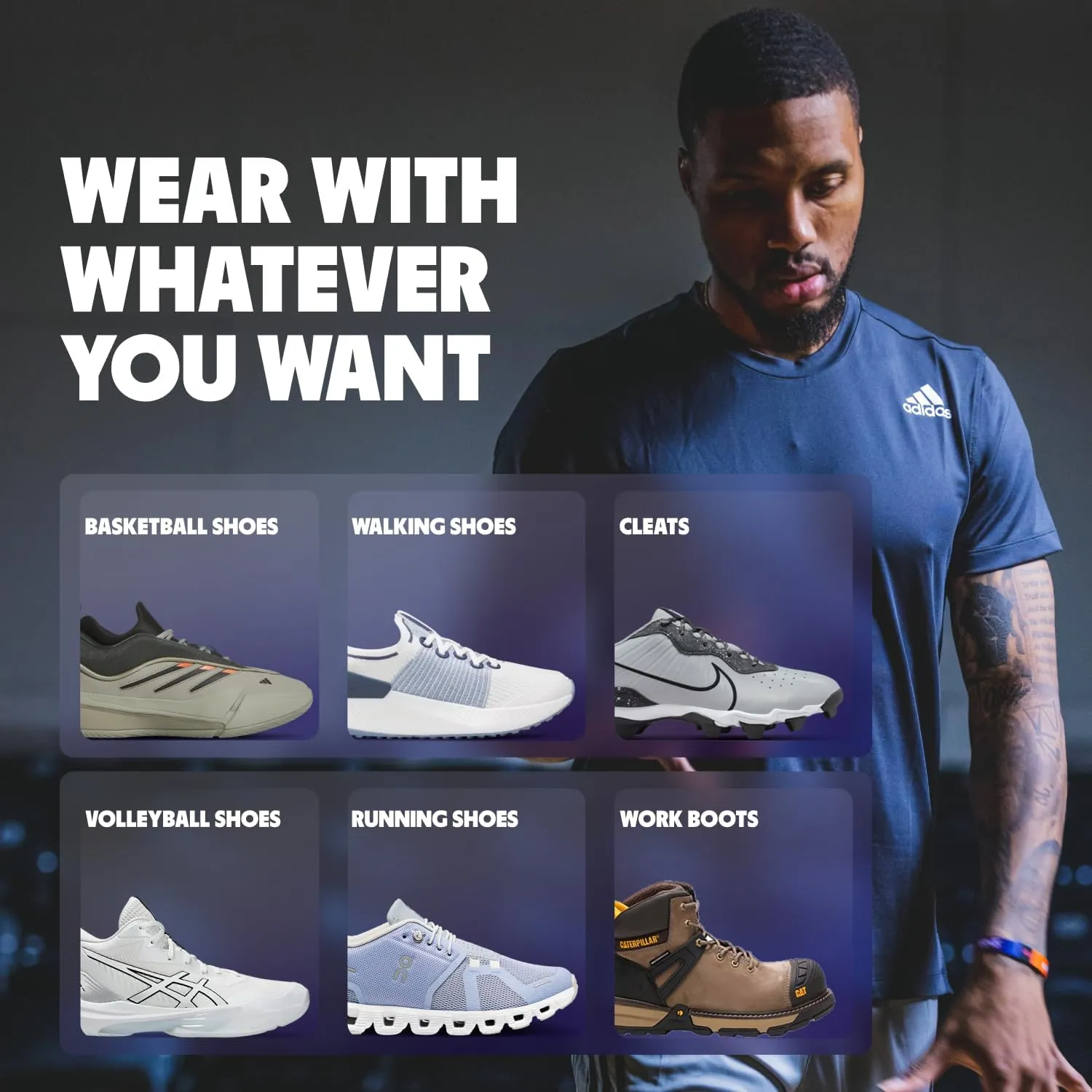 MOVE Game Day - All-Purpose Support Insoles - Plantar Fasciitis, Running, Shock Absorption, Flat Feet, Arch Support, Basketball, Active Lifestyle, Walking and Athletics (M 16-16.5 / WM 17.5-18)
