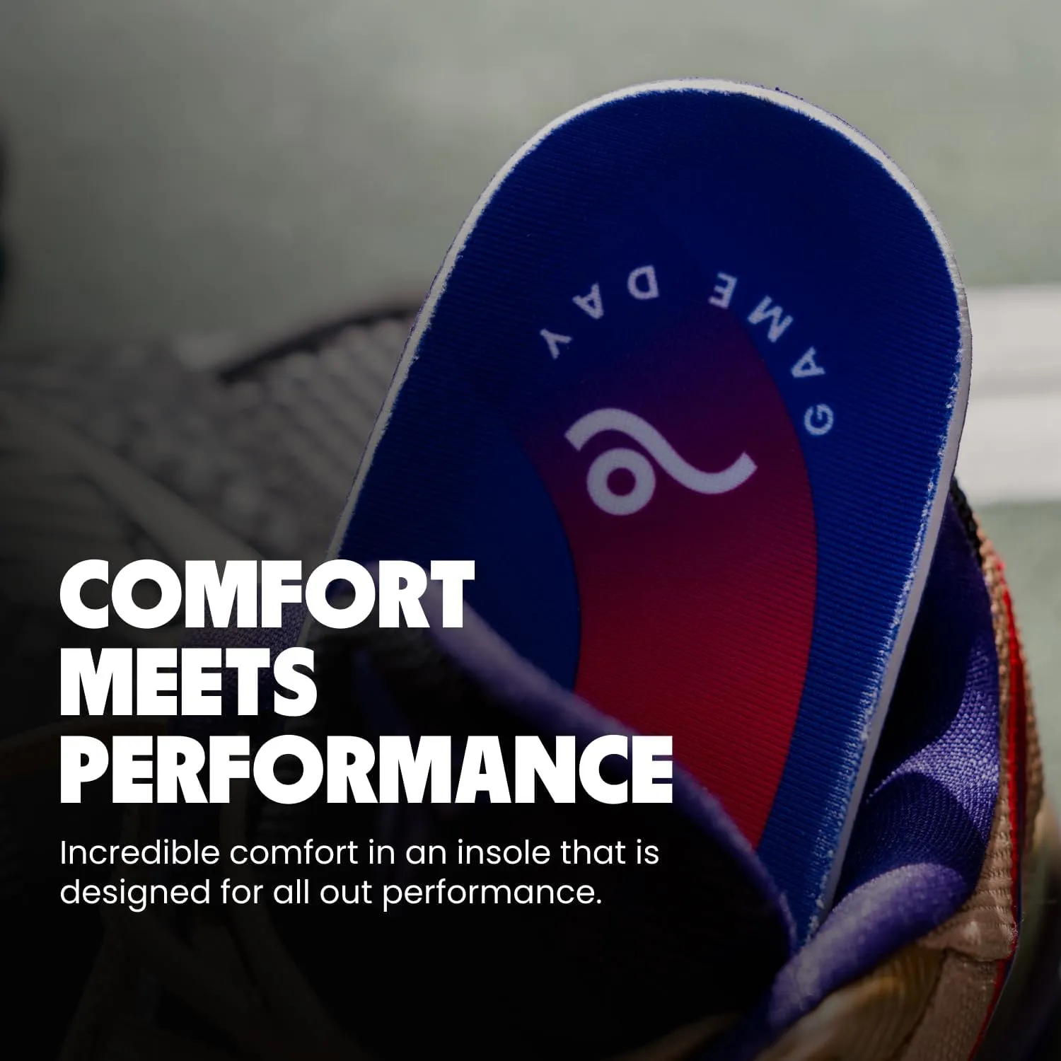 MOVE Game Day - All-Purpose Support Insoles - Plantar Fasciitis, Running, Shock Absorption, Flat Feet, Arch Support, Basketball, Active Lifestyle, Walking and Athletics (M 16-16.5 / WM 17.5-18)