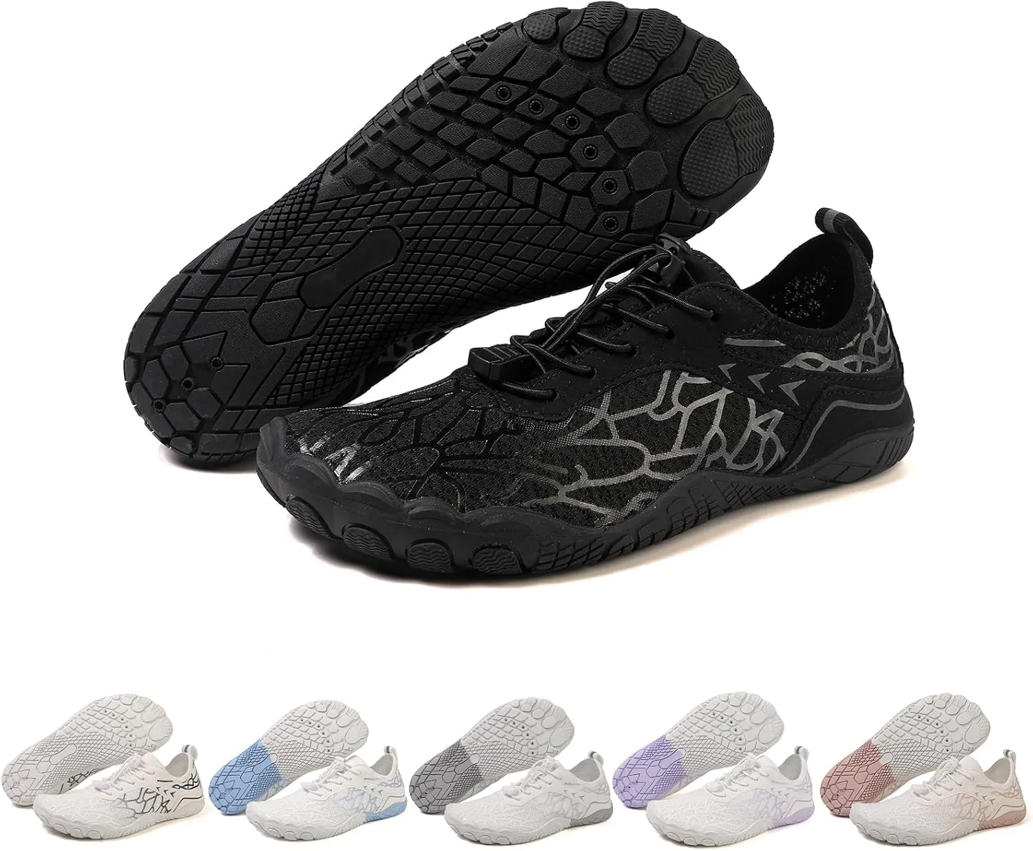 Non-Slip Barefoot Shoes Unisex, Quick Dry Waterproof Trail Running Footwear, Minimalist Zero Drop Beach Water Shoes, Outdoor Athletic Hiking Footwear with Wide Toe Box