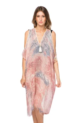 Open Shoulder Dress in Touch of Gray