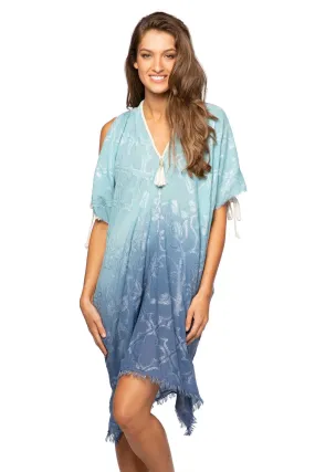 Open Shoulder Dress in Woven Shine Fabric