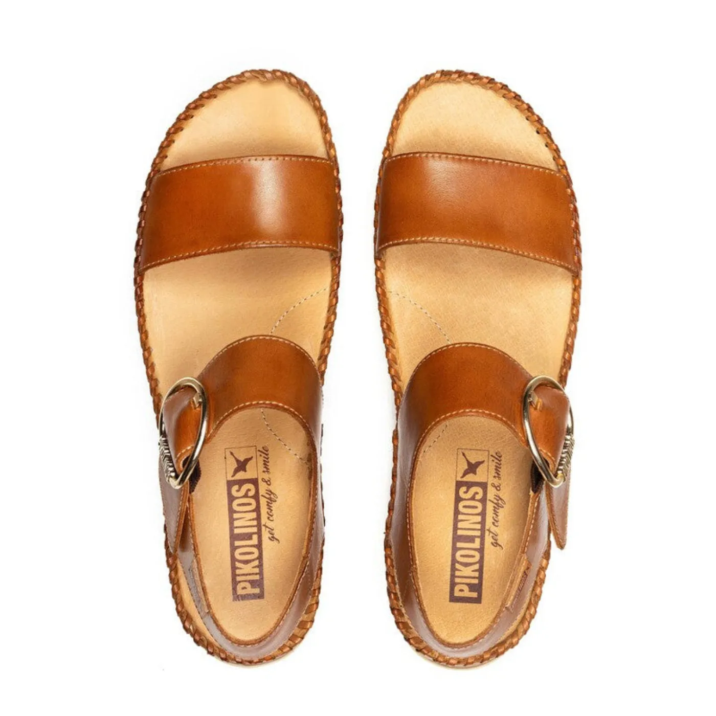 Pikolinos Marina W1c-0709 Women's Wedge Sandals in Brandy