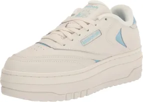 Reebok Women's Club C Extra Sneaker, Chalk/Blue Peak/Chalk, 8.5 Reebok Women's Club C Extra Sneaker, Chalk/Blue Peak/Chalk, 8.5