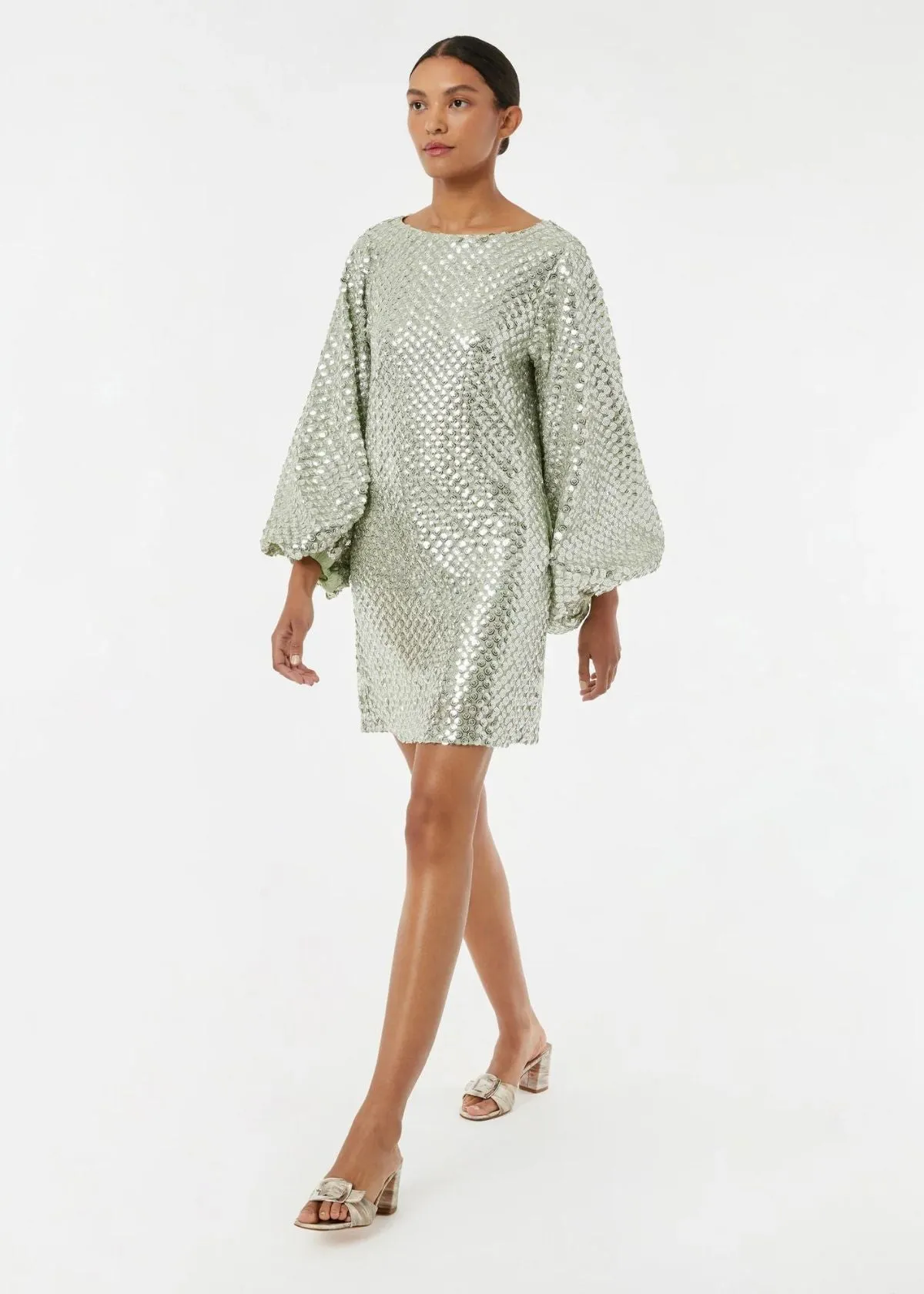 RHODE Benji Dress - Sage Sequins