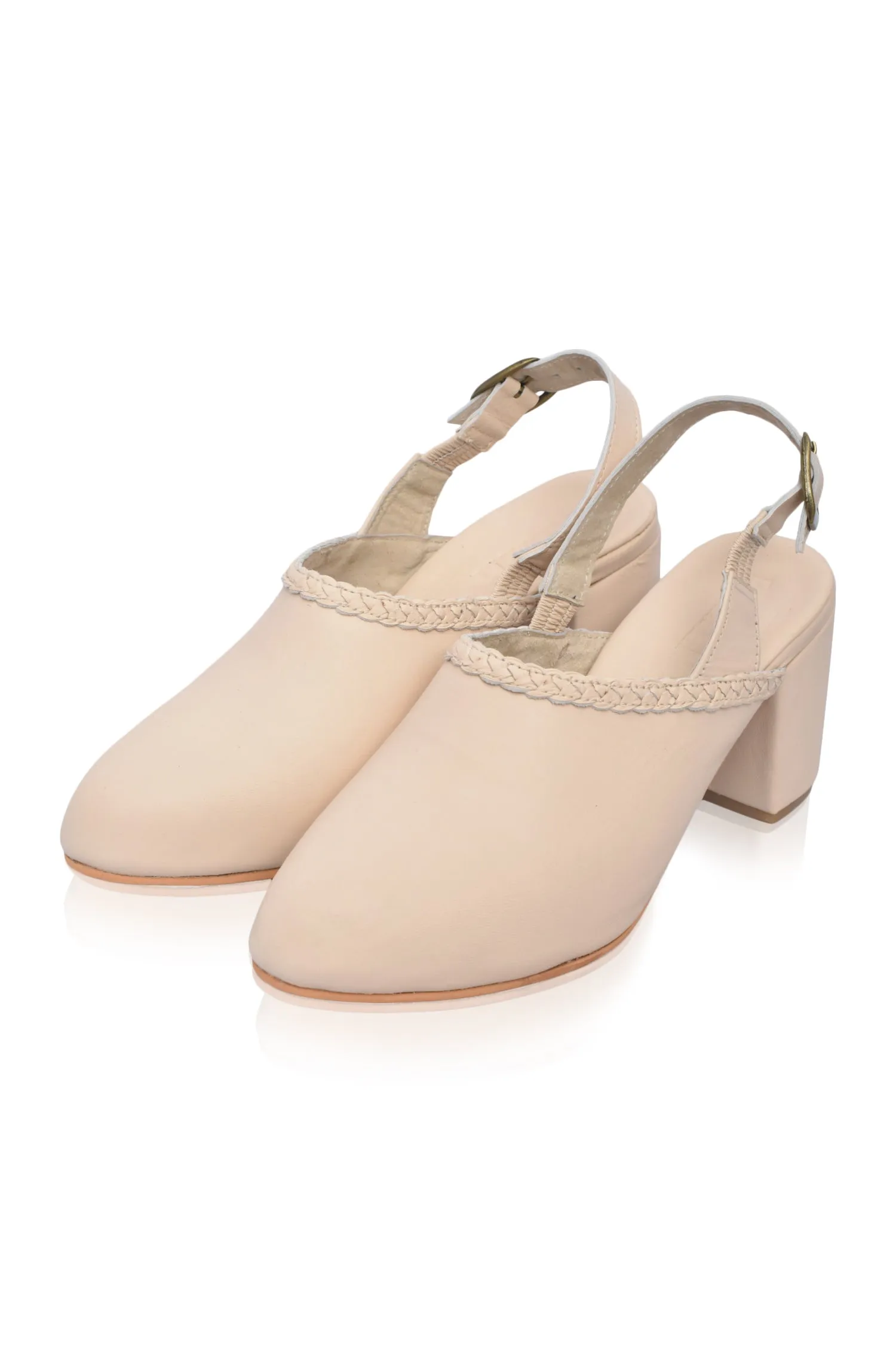 Savage Leather Slingback Heels (Sz. 4, 7.5 & 9)