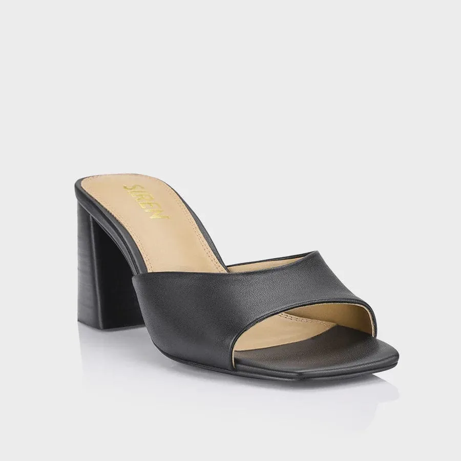 SIREN STOP HEELED MULES