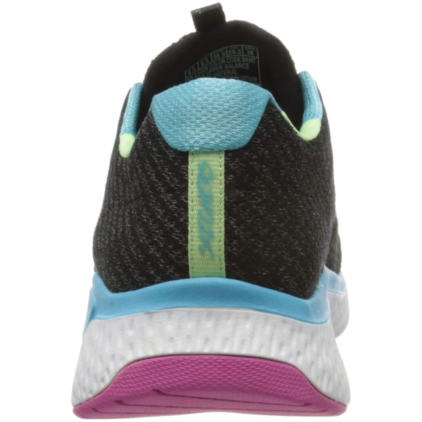Skechers Solar Fuse Brisk Escape Black Multi Womens Trainers Sneakers