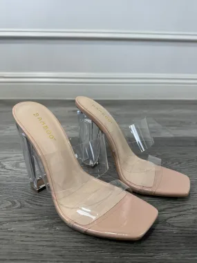Slash - Nude Transparent Heels