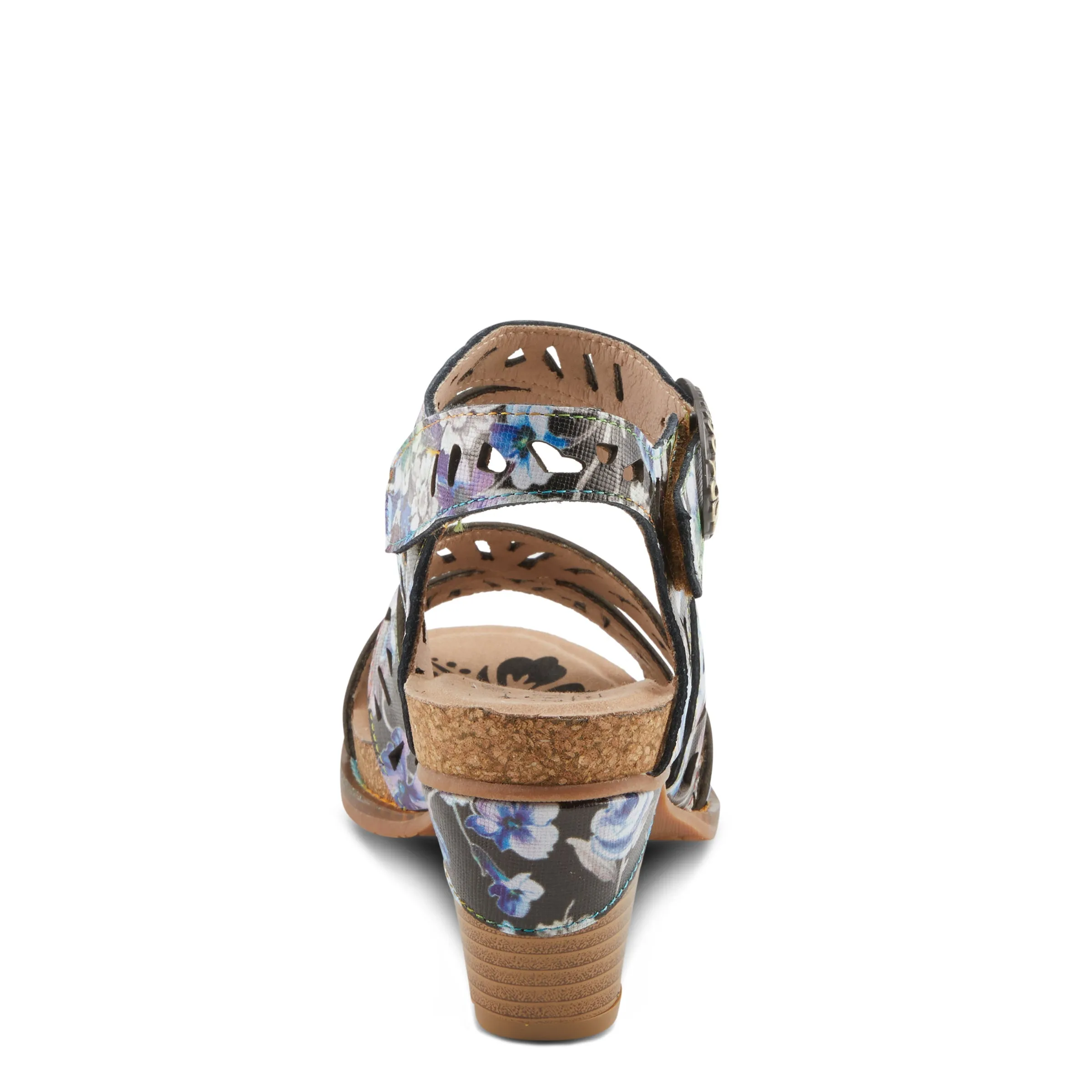 Spring Step Shoes  L'Artiste Abreeze Sandals Women’s Leather Floral 2.25" Heel