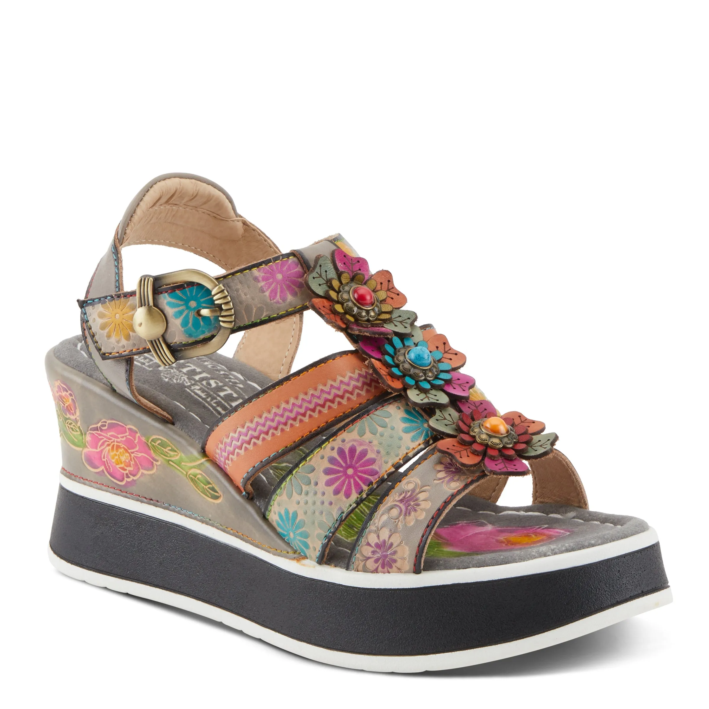 Spring Step Shoes L'Artiste Floralbloom Sandals