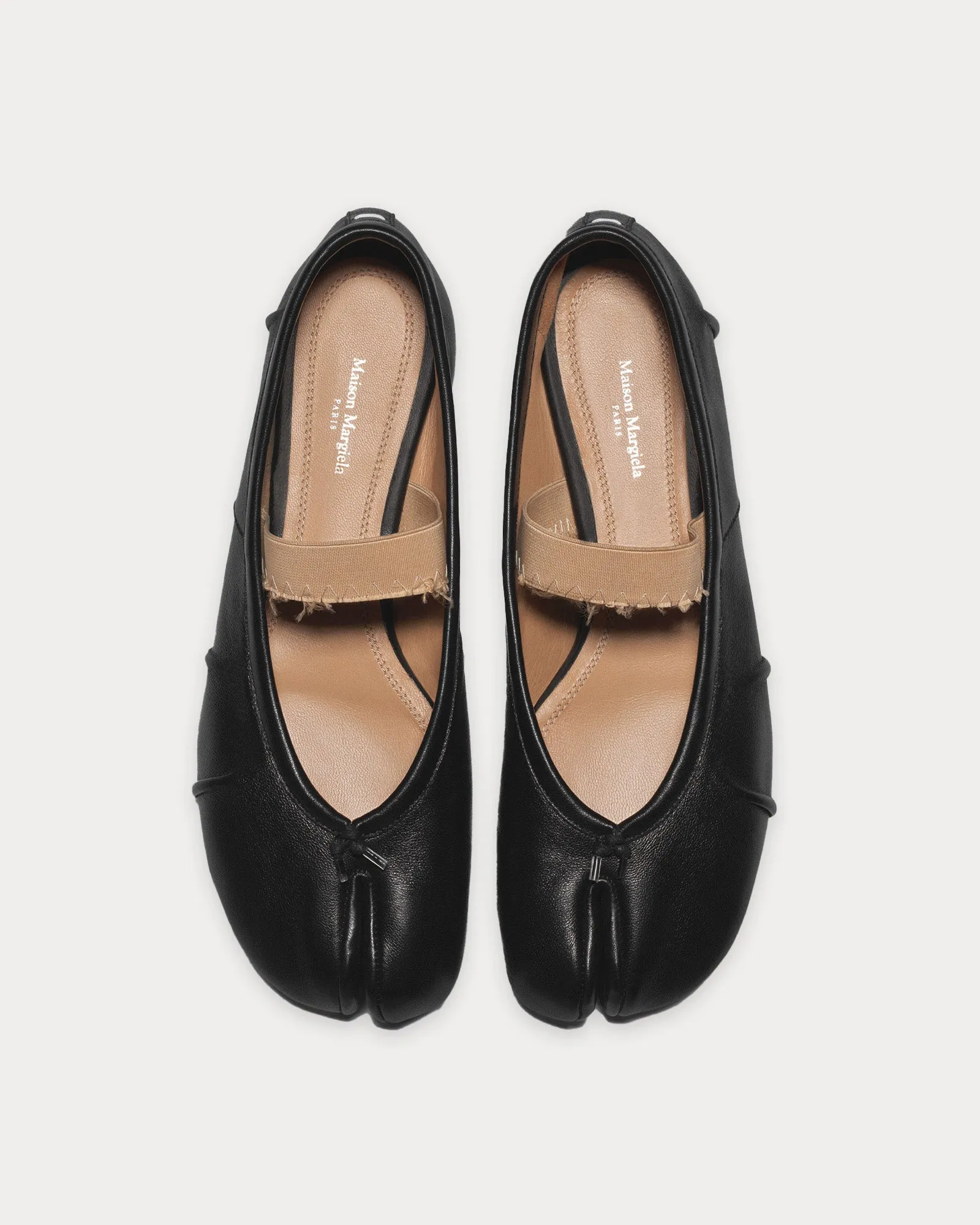 Tabi Elastic Band Ballerina Black Flats