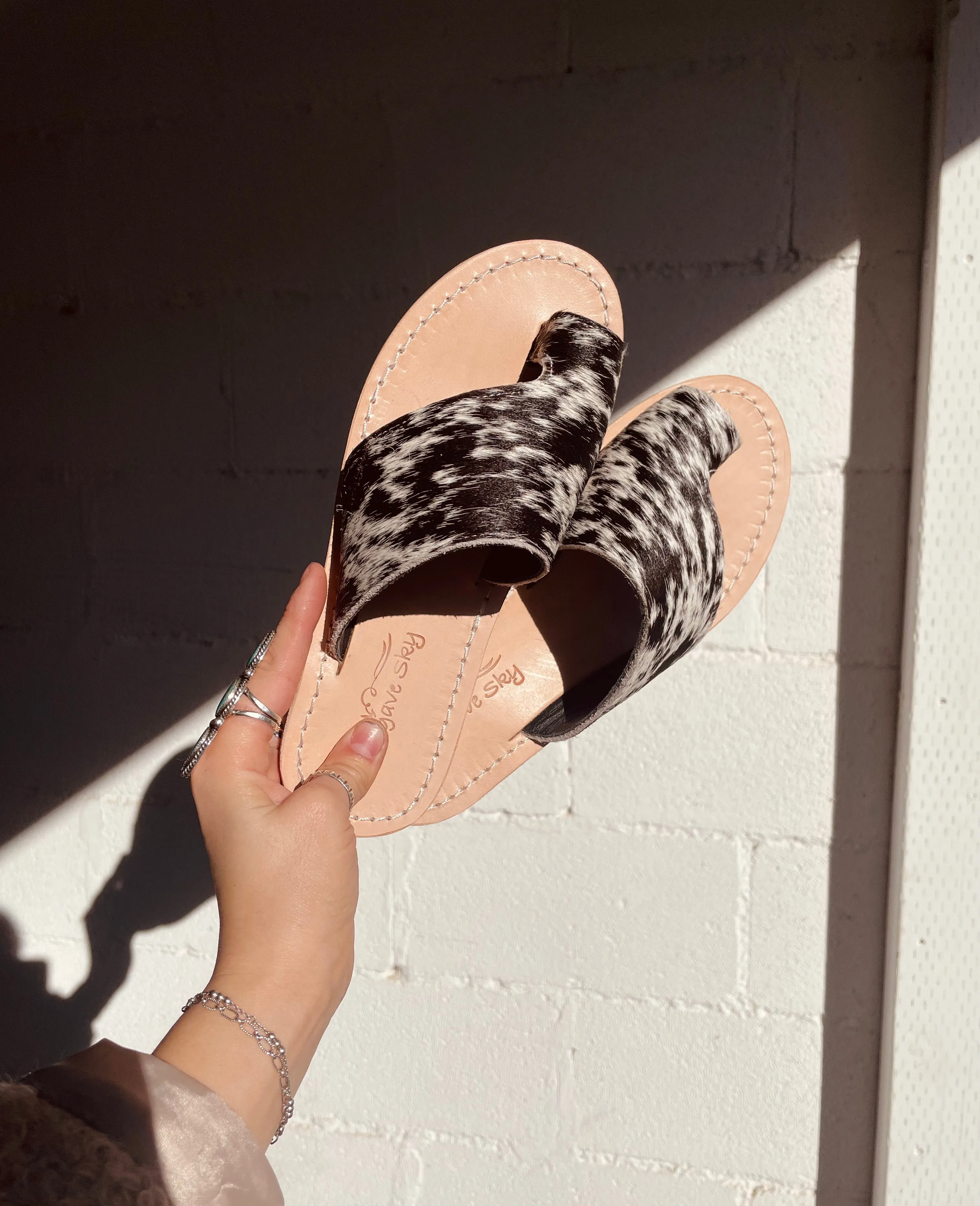 Tanya Cowhide - Salt & Pepper