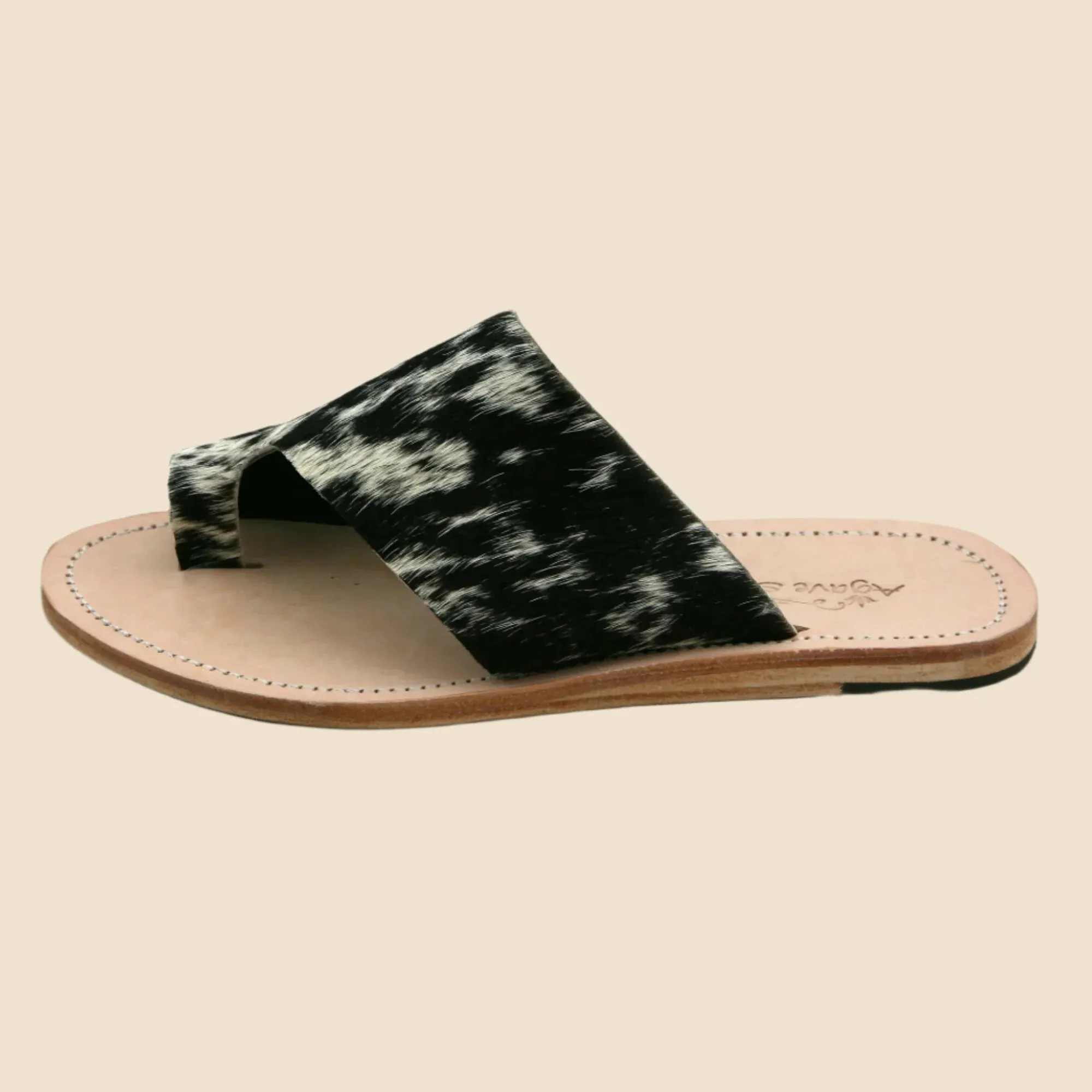 Tanya Cowhide - Salt & Pepper