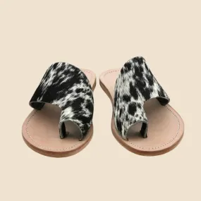 Tanya Cowhide - Salt & Pepper