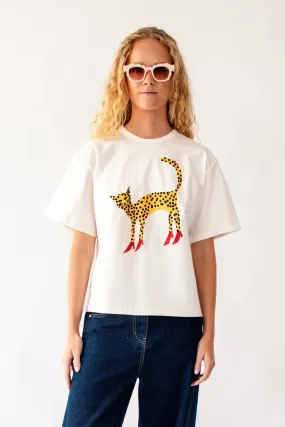 The Statement Tee with Cheetah in Heels