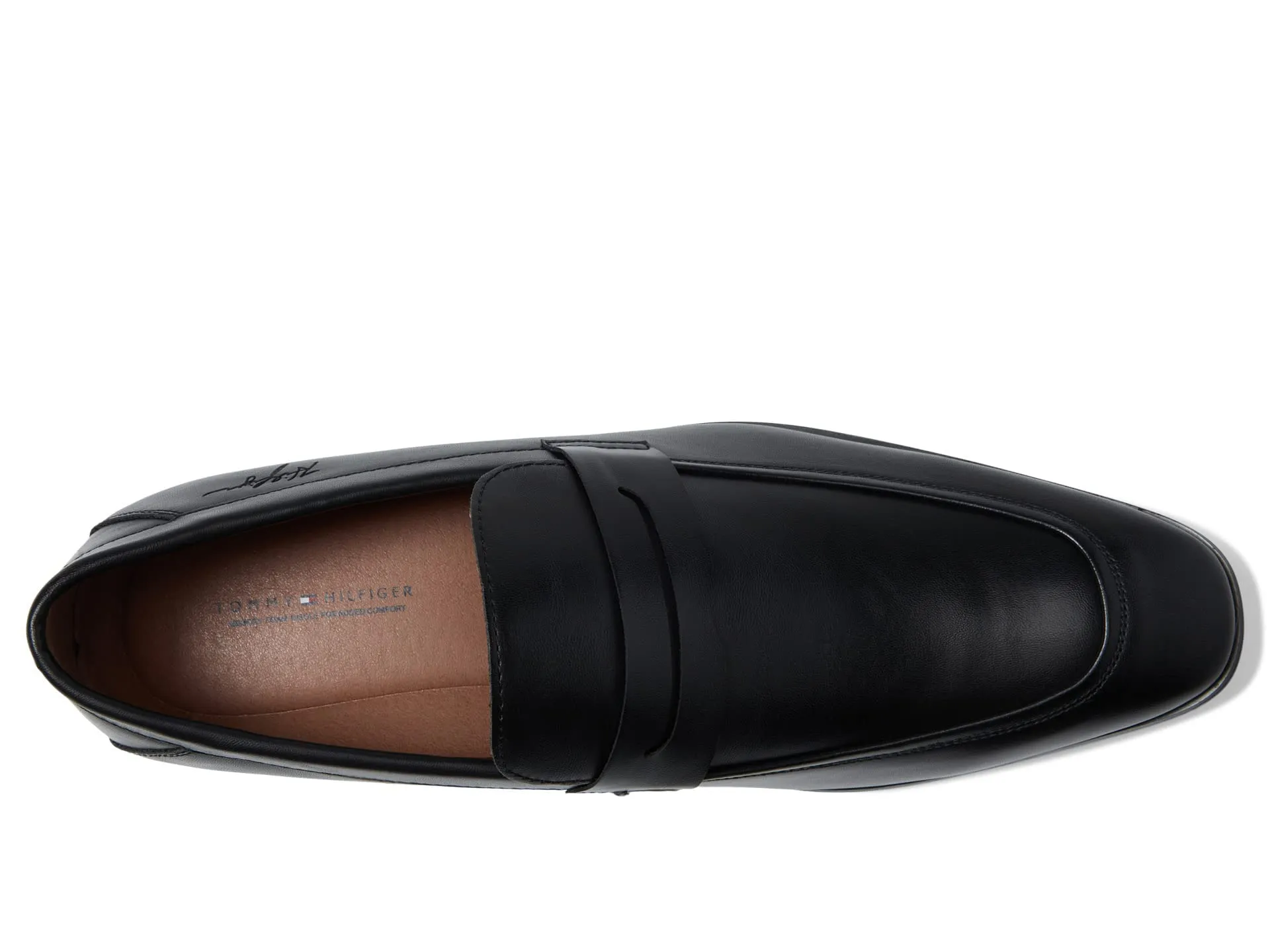 Tommy Hilfiger Men's Black Simol Penny Loafers