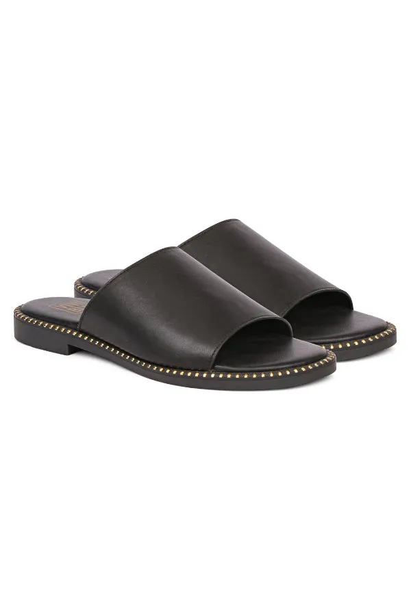 Vivi Blu - Kalina Flats Footwear - Black