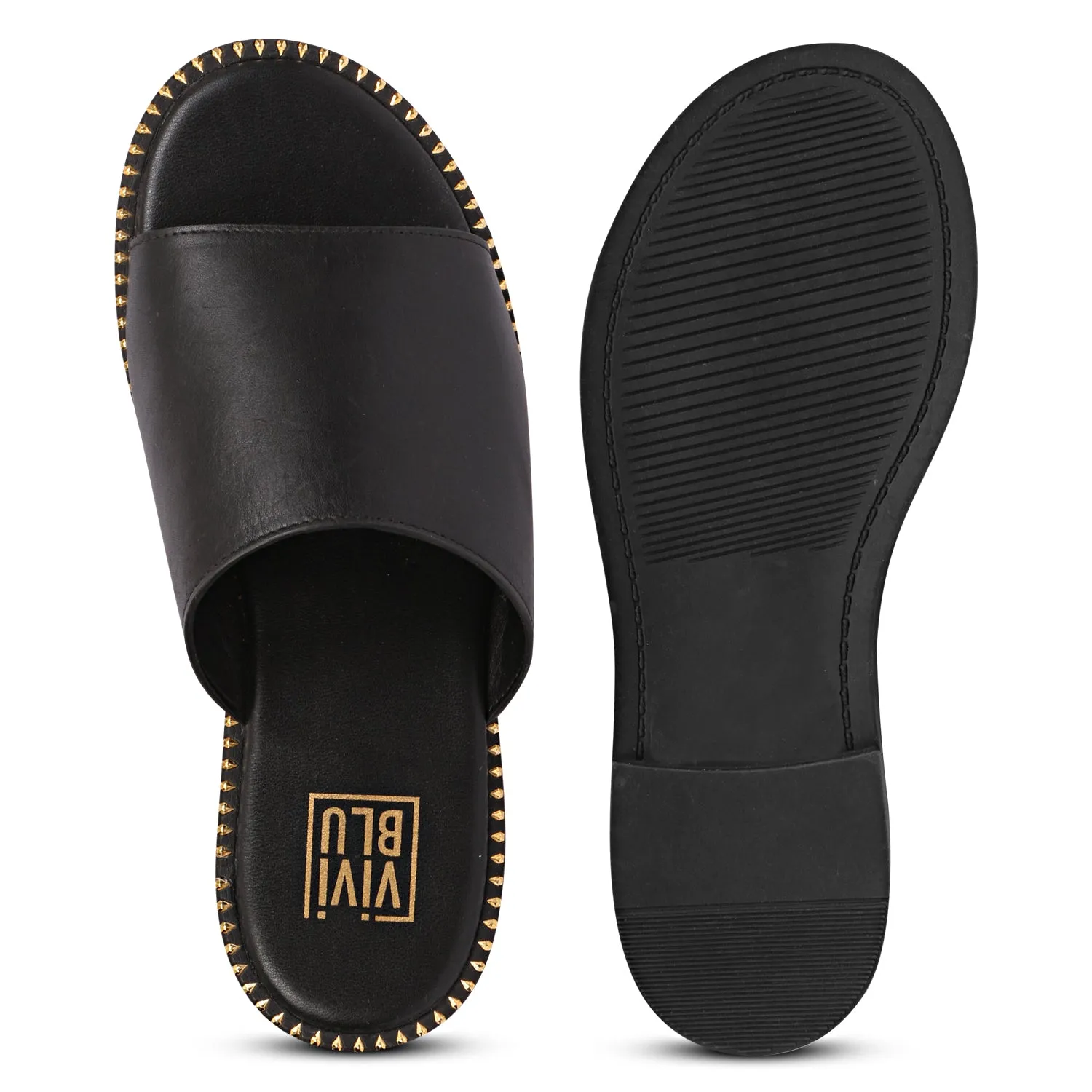Vivi Blu - Kalina Flats Footwear - Black