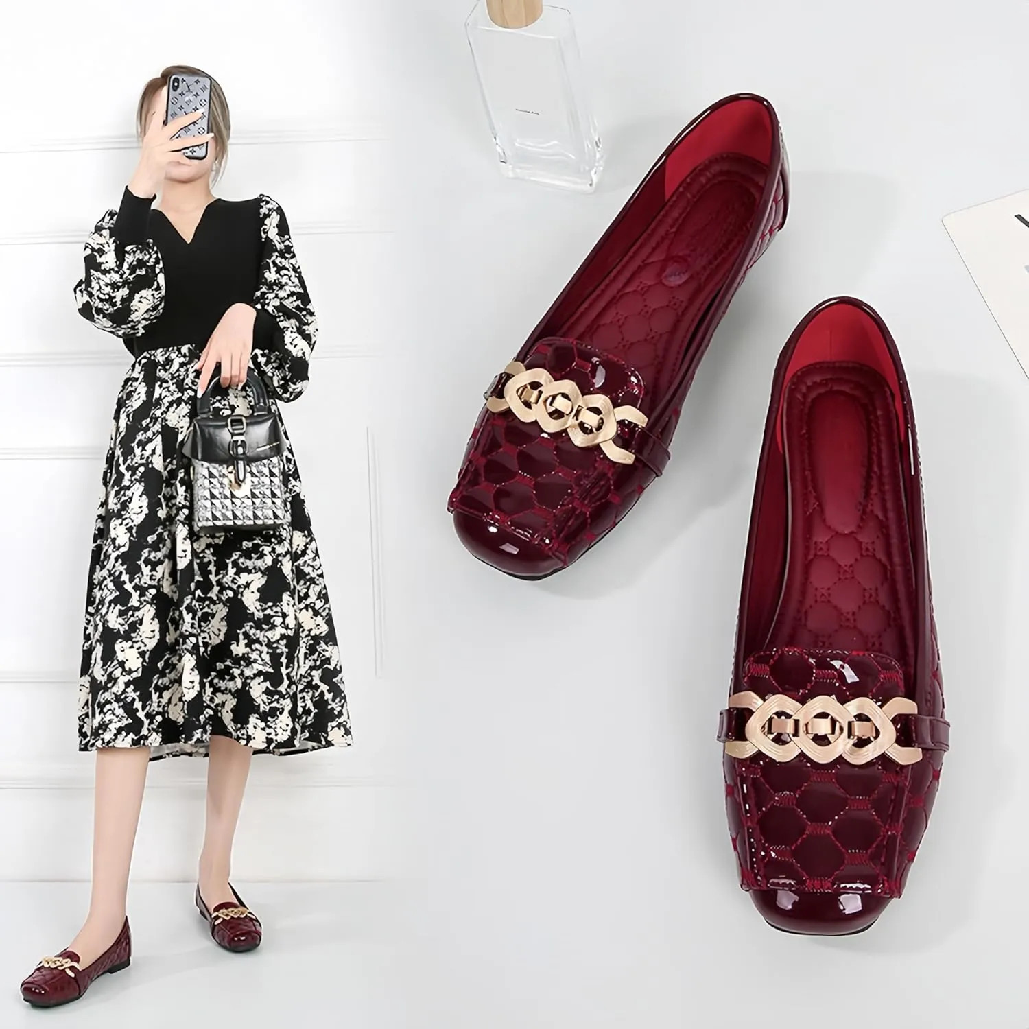 Women's Loafers Flats Casual Comfort Ladies Walking Shoes Moccasin Penny Loafers Slip On Work Shoes